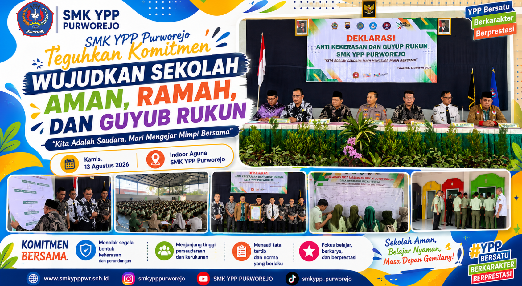 SMK YPP Purworejo Teguhkan Komitmen Wujudkan Sekolah Aman, Ramah, dan Guyub Rukun