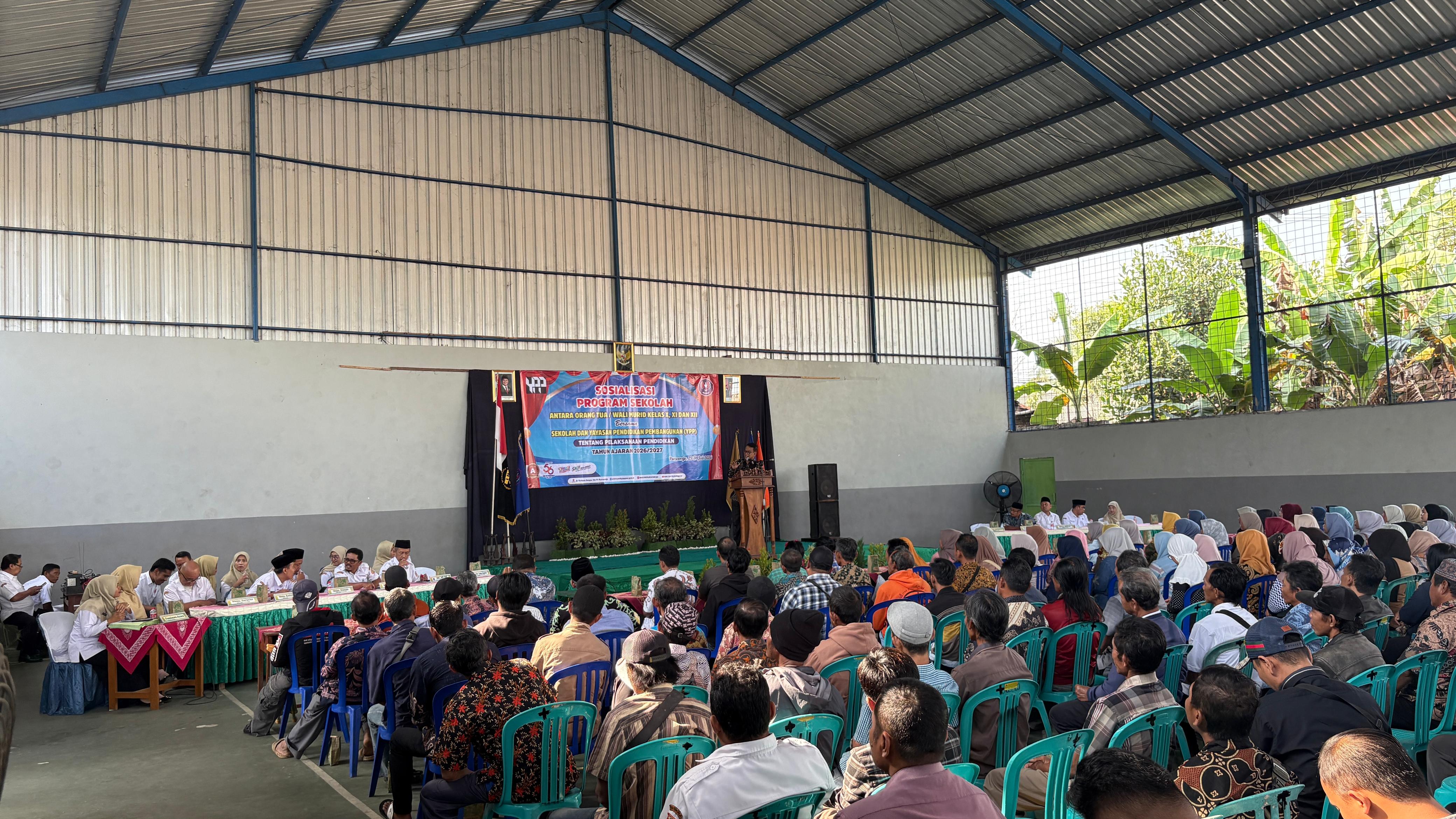 Sosialisasi Kelas X Program Sekolah antara SMK YPP PURWOREJO dengan Wali Murid 2026